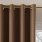 Zasłona Dona blackout z przelotkami 140x250 cm jasny ciepły brązowy EAN: 5907693262119