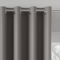 Zasłona gotowa typu blackout na przelotkach, szerokość 140cm x wysokość 250cm, kolor 206 szary