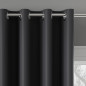 Dona zasłona blackout ciemny szary 140x250 na przelotkach, EAN: 5907693262010