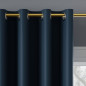 Zasłona Dona blackout granatowa 140x250 cm na przelotkach, EAN: 5907693262089