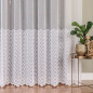Firanka haftowana "Biała Elegancja" 280cm, wzór na dole, kolor: biały, EAN: 5907693287037