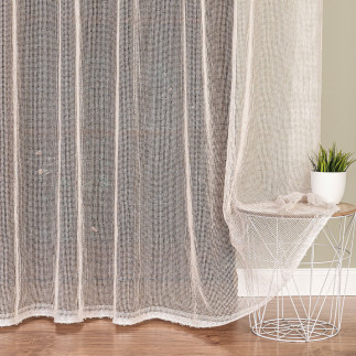 Firanka fantazyjna, wysokość 280cm, kolor 001 ciepły beżowy