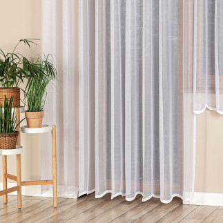 Elza firanka żakardowa gotowa, szerokość 300 x wysokość 240cm, kolor 001 biały
