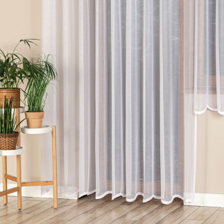 Elza firanka żakardowa gotowa, szerokość 300 x wysokość 230cm, kolor 001 biały