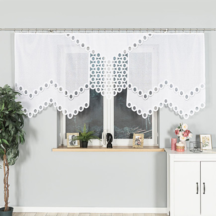 Diaskia panel żakardowy, szerokość 280 x wysokość 120cm, kolor 001 biały