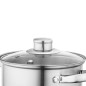 Garnek nierdzewny Fabio 16cm 1,9l z pokrywą szklaną EAN: 5902689855658