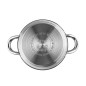 Garnek nierdzewny Fabio 16cm 1,9l z pokrywą szklaną EAN: 5902689855658