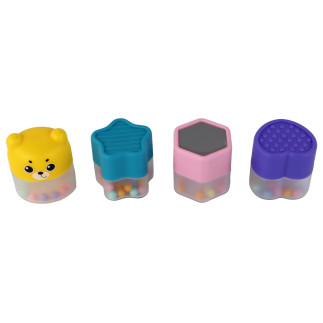 Domek sorter interaktywny różowy puzzle edukacyjny