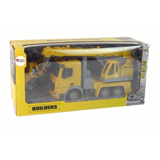 Dźwig pojazd budowlany 2.4g r/c żółta 1:12