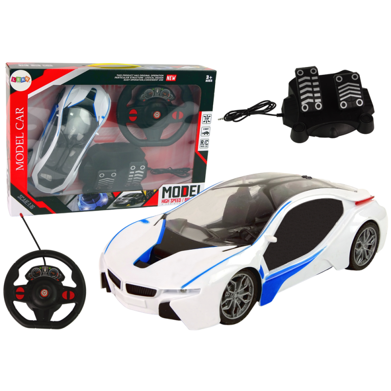 Zdalnie sterowane auto R/C z pilotem i pedałami gazu oraz hamulca EAN: 5905214977894 Zdalnie sterowane auto R/C z pilotem i pedałami gazu oraz hamulca EAN: 5905214977894