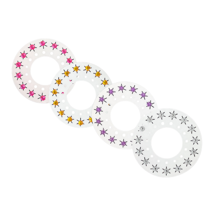 Zestaw biżuteria ozdoby do włosów z diamencikami aplikator 5905214974886