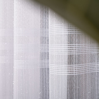 Firanka fantazyjna z ołowianką, wysokość 250 cm, kolor 101 biały z błyskiem