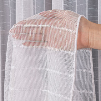 Firanka fantazyjna z ołowianką, wysokość 250 cm, kolor 001 biały