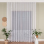 Firanka z aplikacją pasową, wysokość 290 cm, kolor biały 001, EAN: 5907693280915