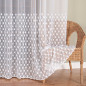 Firanka z aplikacją pasową, wysokość 290 cm, kolor biały 001, EAN: 5907693280915