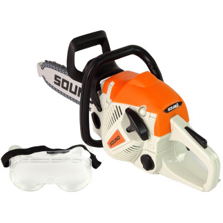 Piła łańcuchowa spalinowa ruchomy łańcuch okulary ochronne