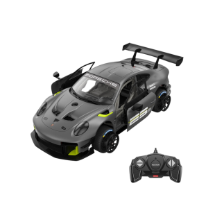 Klocki konstrukcyjne auto rc rastar 1:18 porsche 911 gt2 szare 68 elementów