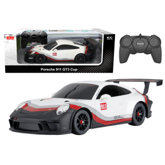 Auto rc 1:18 rastar porshe 911 gt3 biało-szare