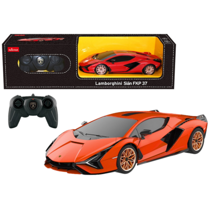 Auto rc 1:24 rastar lamborghini sian pomarańczowe