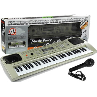 Keyboard mq807 organy pianinko + mikrofon usb