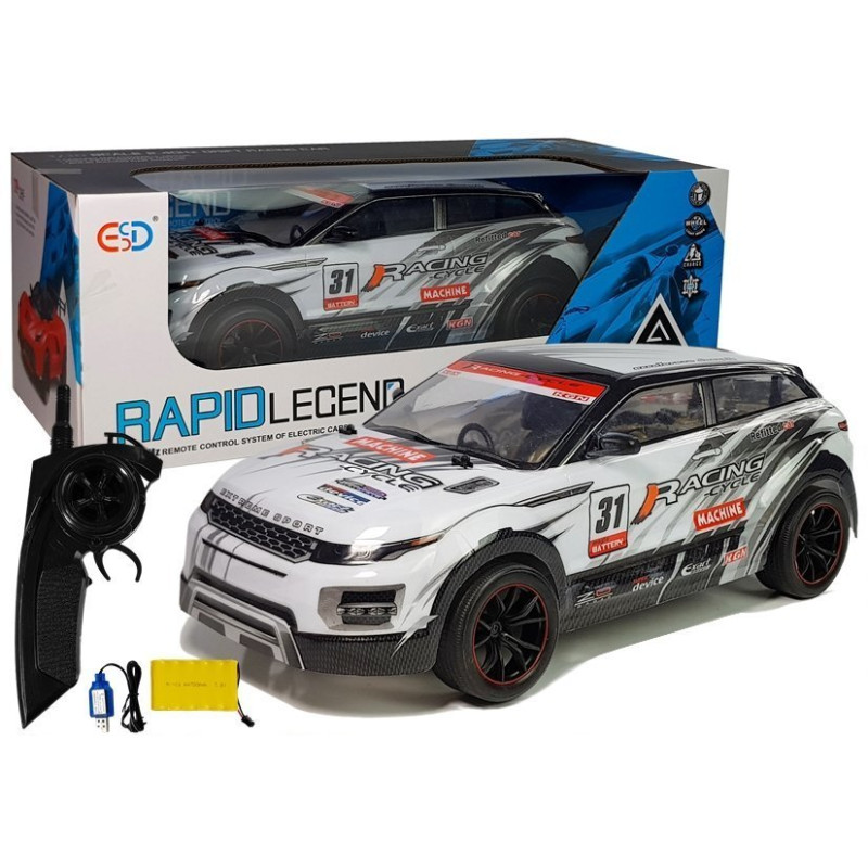 Auto rajdowe zdalnie sterowane Białe R/C 1:10 EAN: 5908275997122