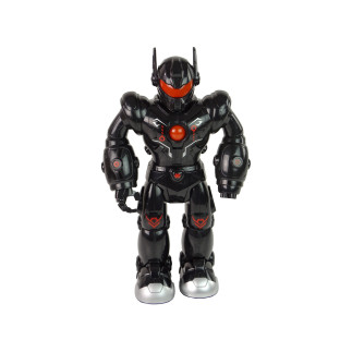 Robot interaktywny chodzi dźwięk świeci czarny