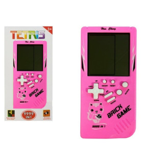 Gra elektroniczna tetris brick game różowa
