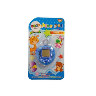 Gra elektroniczna tamagotchi niebieska z krótkim łańcuszkiem