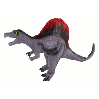 Duża figurka dinozaur spinozaur dźwięk 36 cm szary
