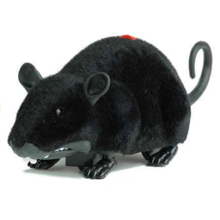 Mysz zdalnie sterowana pilotem R/C na kółkach duża czarna EAN: 5905884459027