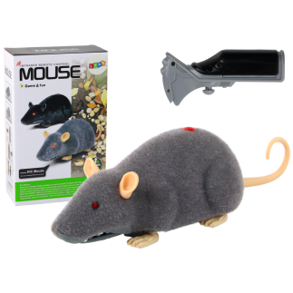 Mysz zdalnie sterowana pilotem r/c na kółkach duża szara