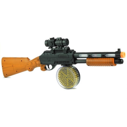 Pistolet karabin AK 868-1 świecący z dźwiękiem 60 cm - EAN: 5905323219489