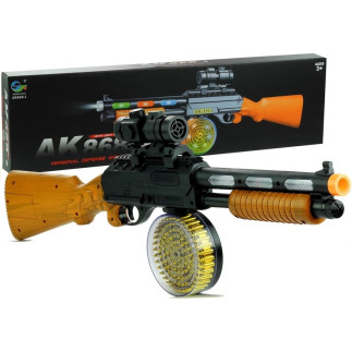 Pistolet broń karabin ak 868-1 świeci gra 60 cm