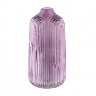 WAZON SZKLANY H 21 CM FIOLETOWY (COLOR BOX)