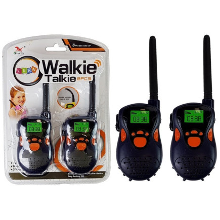 Walkie talkie krótkofalówki  zasięg 100 m granatowe dla dzieci