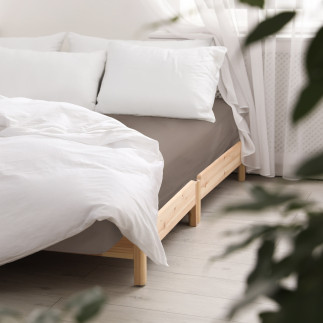 Prześcieradło Satyna Bawełniana Z Gumką Sepia 043/120X200