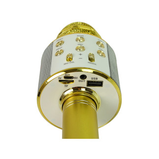 Mikrofon bezprzewodowy usb głośnik nagrywanie karaoke model ws-858 złoty