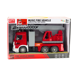 Straż pożarna napęd frykcyjny z wysięgnikiem światła i dźwięk