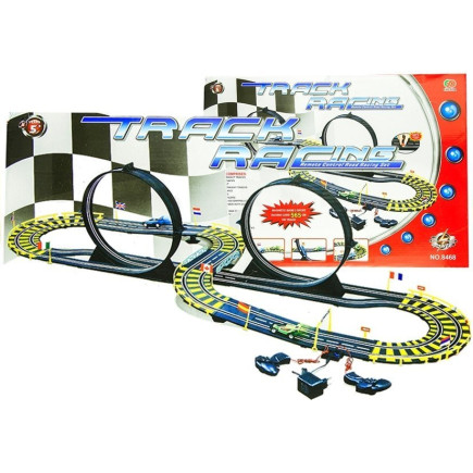 Tor samochodowy track racing dwa auta 565 cm