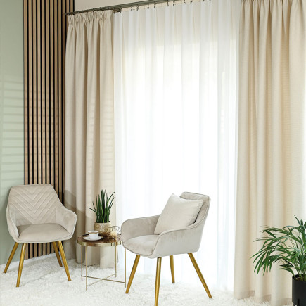 Zasłona Molly kremowa 140x250cm na taśmie EAN 5906450006874