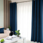 Zasłona Jodełka gotowa na przelotkach 140x250cm niebieska kolor 011, EAN: 5906450006348