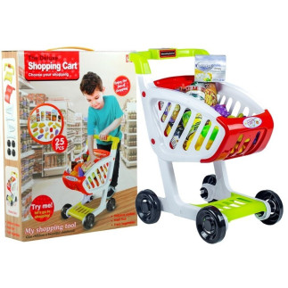 Wózek sklepowy + artykuły spożywcze 25 elementów