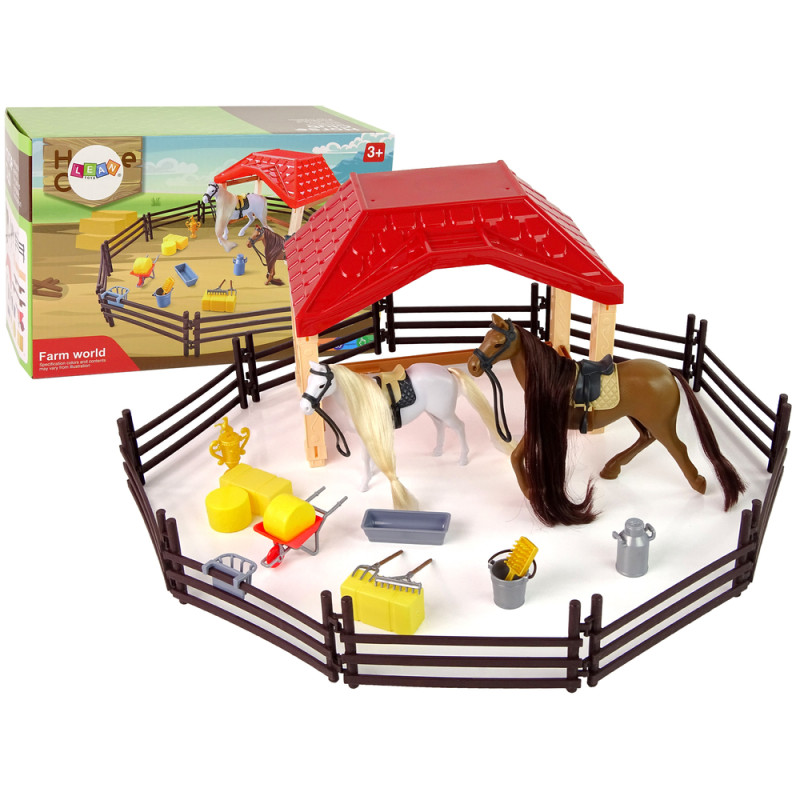 Zestaw Farma Stajnia z Figurkami i Akcesoriami do Czesania Koni EAN 5905323212800 Zestaw Farma Stajnia z Figurkami i Akcesoriami do Czesania Koni EAN 5905323212800