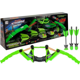 Zestaw łuk 3 strzały sportowy zielony 58 cm