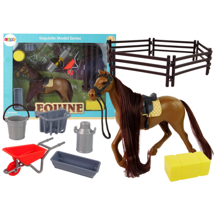 Figurka konia do czesania z akcesoriami - zagroda EAN: 5905323212794