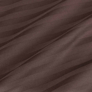 Pościel Satyna Bawełniana Cizgili Brown/160X200 Exclusive