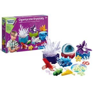 Naukowa zabawa gigantyczne kryształy clementoni 50106