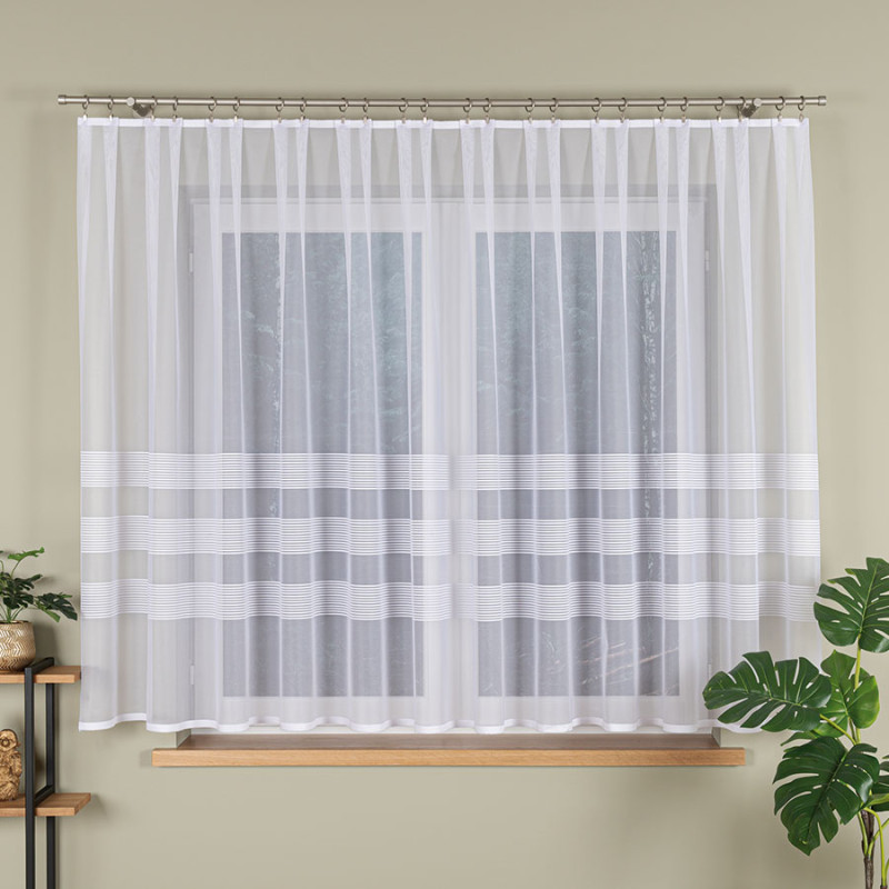 Firanka żakardowa Amelia 400x160cm biały EAN 5907693292895
