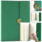 Notes biurowy na magnes notatnik a5 w linie z obiciem zielony