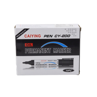 Zestaw markerów permanentnych wodoodporne czarne 10 szt.